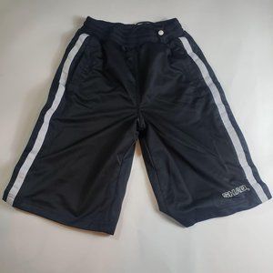 Shaq Mens Small Peral Snap Side Short Black Athlet